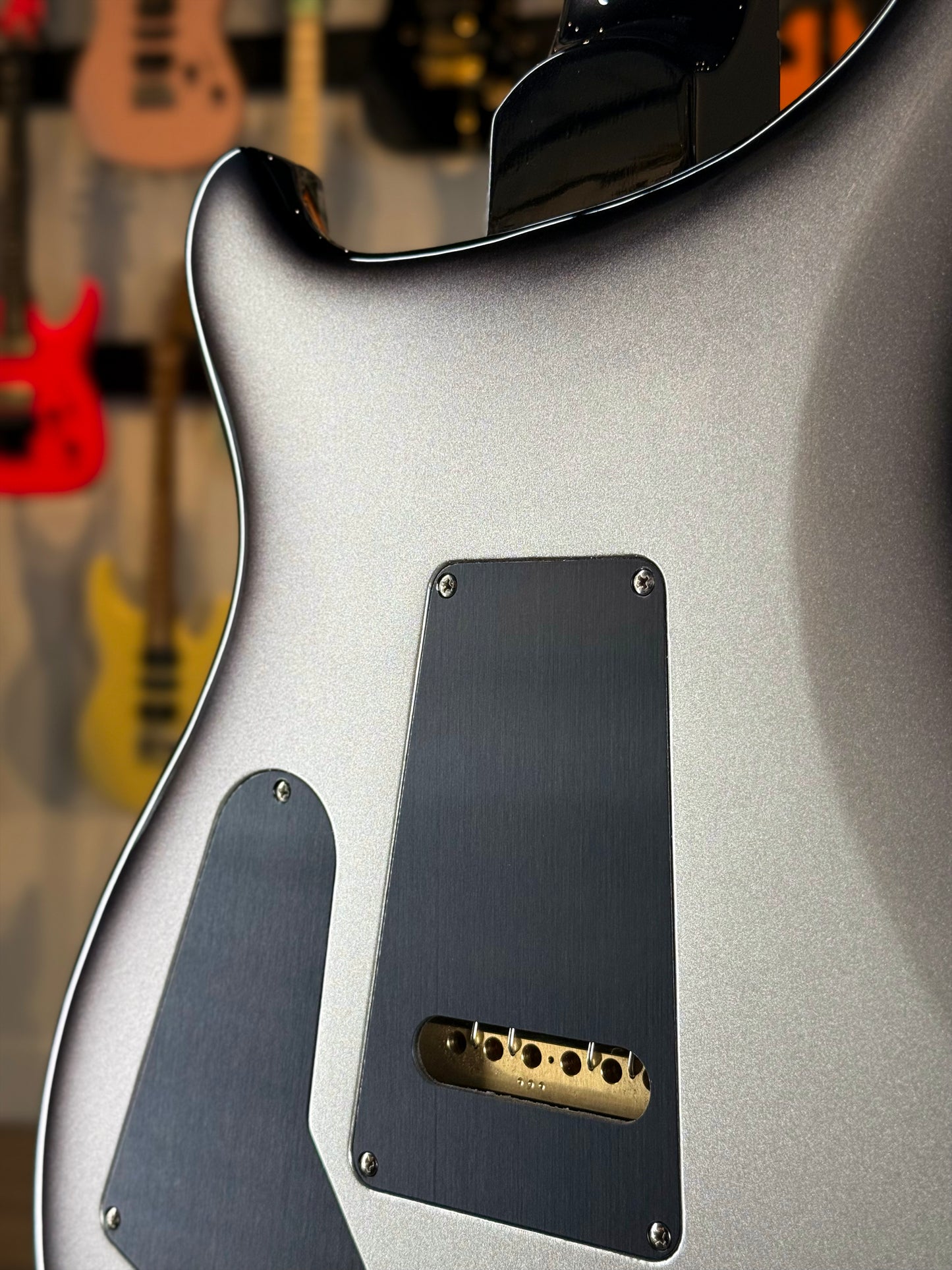 PRS Custom 24-08 Sprayer's Choice | Faded Indigo/Charcoal with Silver Microburst Back