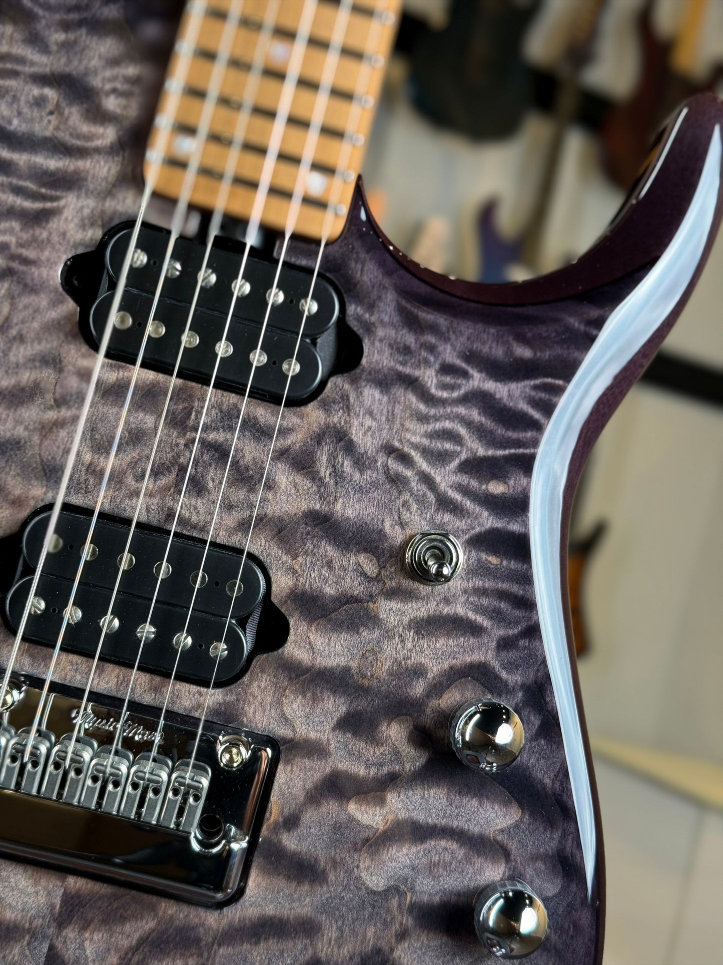 Ernie Ball Music Man JP15 | Custom Blackberry Quilt - 1 of 1