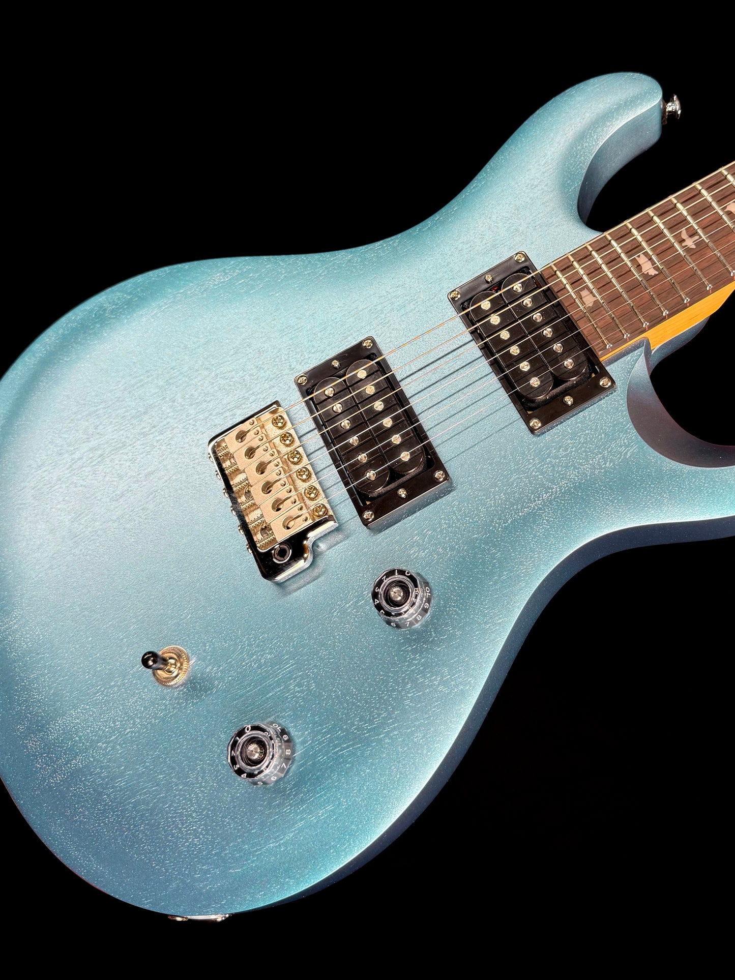 PRS SE CE 24 Standard Satin | Ice Blue Metallic Satin