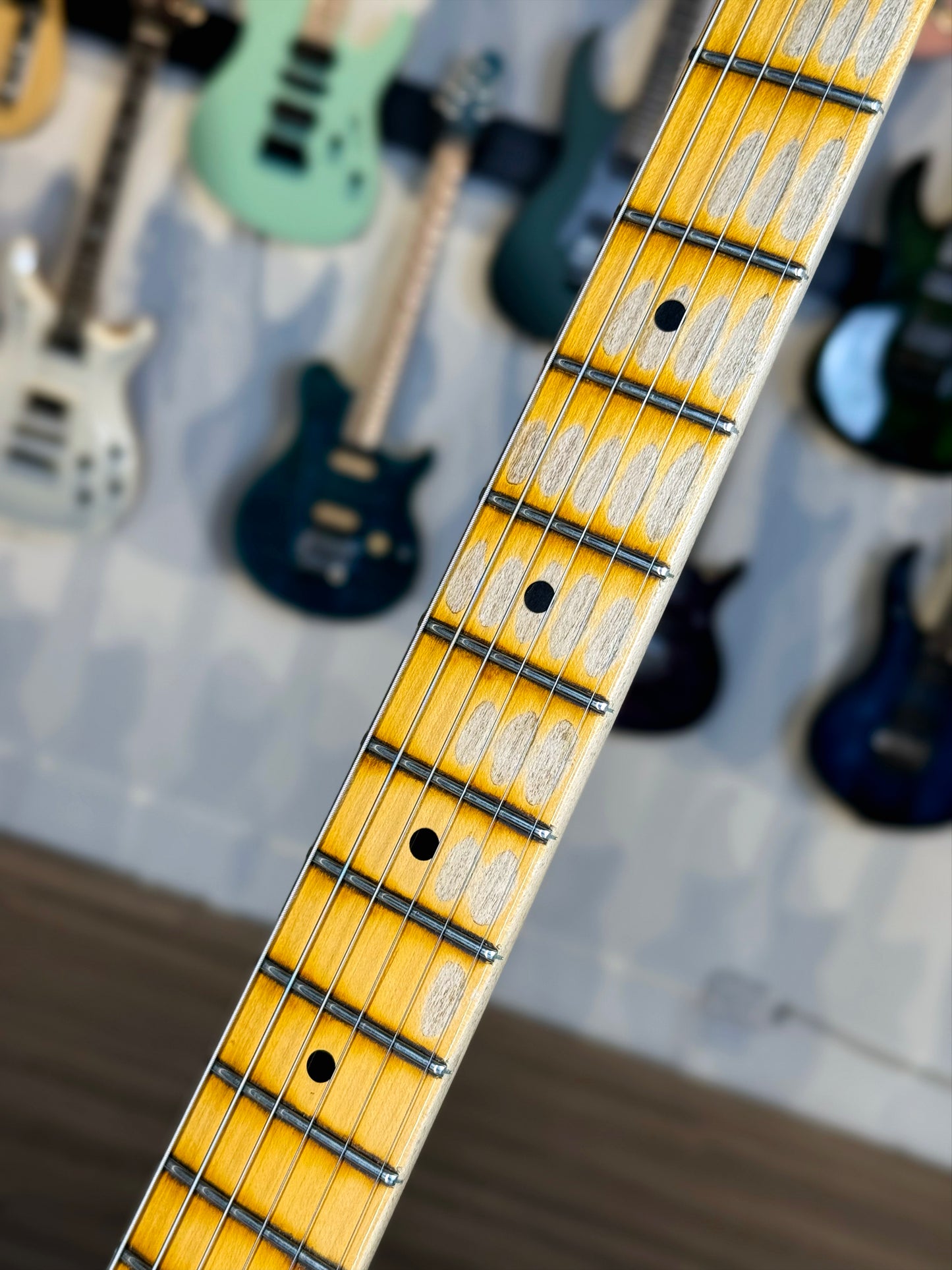 Fender Custom Shop Stratocaster '58 NAMM Limited Edition | Super Faded Aged Sonic Blue Over 2 Color Sunburst