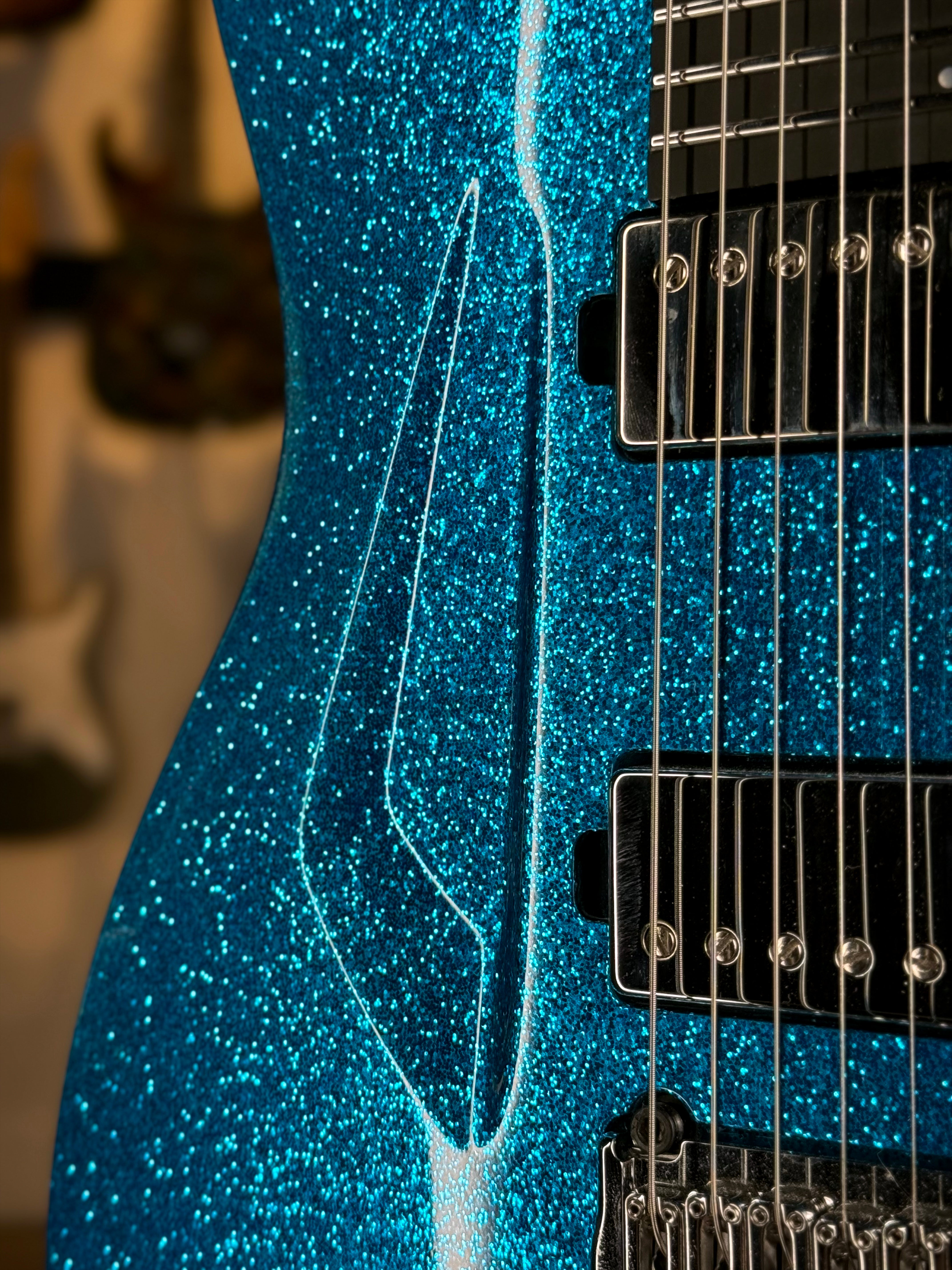 Aristides 060 | Deep Sky Blue Sparkle – The Vibrato Bar