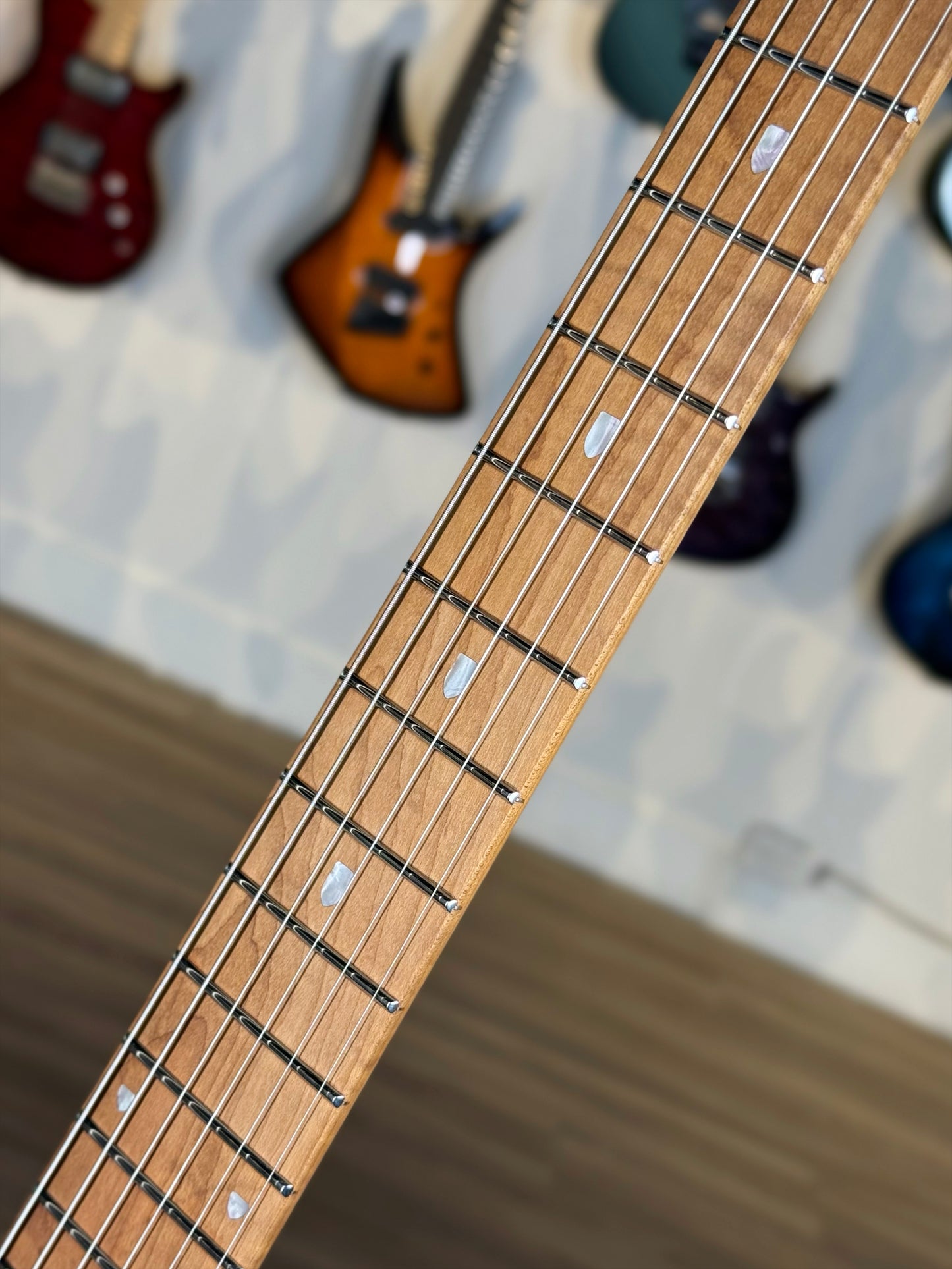 Ernie Ball Music Man JP15 | Amber Waves Quilt