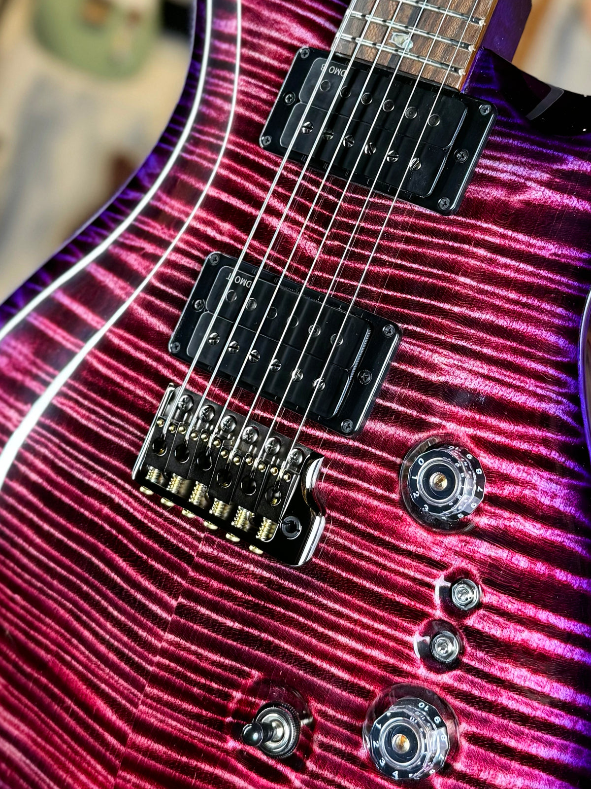 PRS Custom 24-08 DMO Limited Sprayer's Choice Wood Library | Magenta Purple Burst