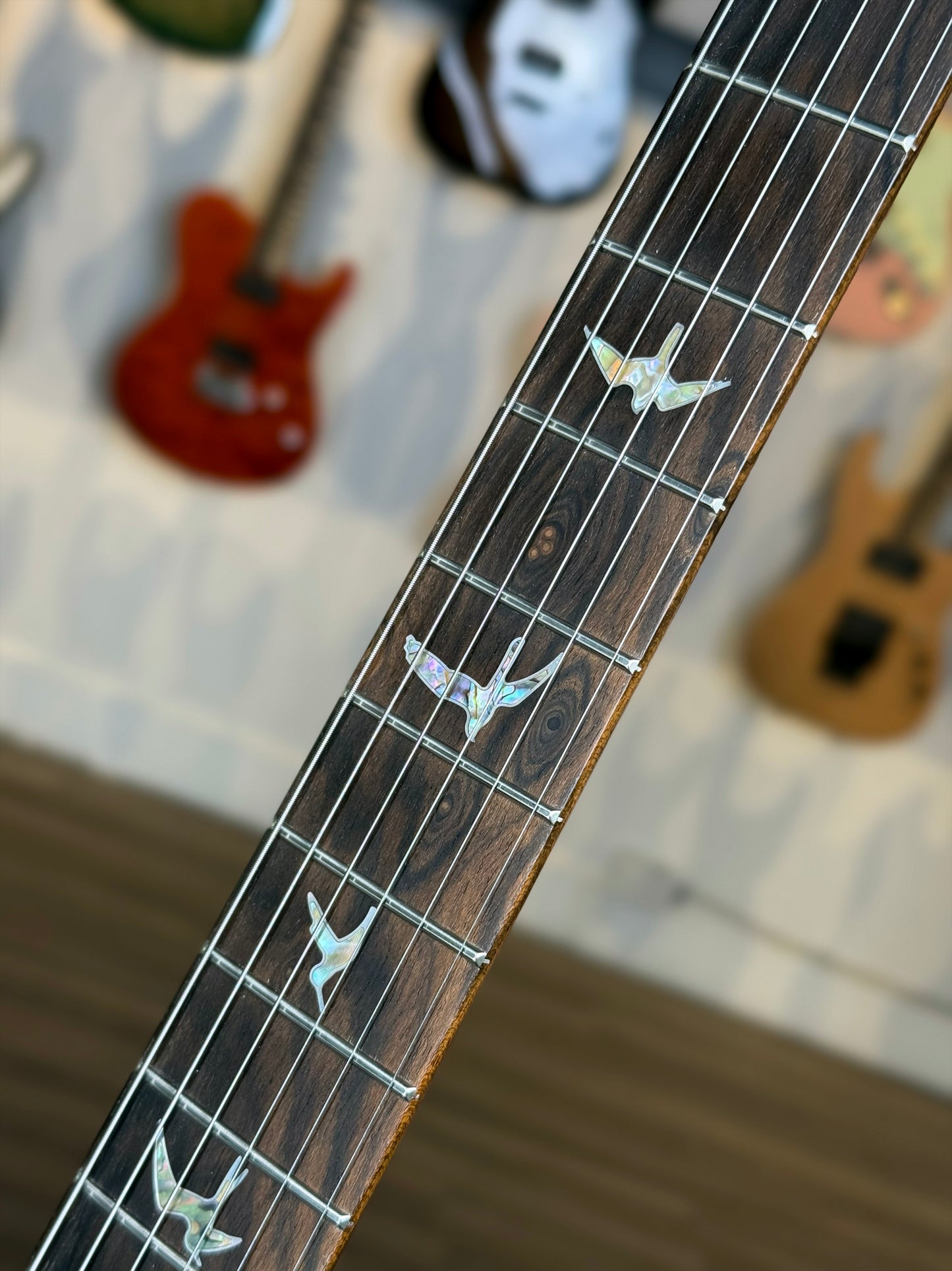PRS Custom 24-08 "10 Top" Wood Library Limited Edition | Pomegranate/Natural Back