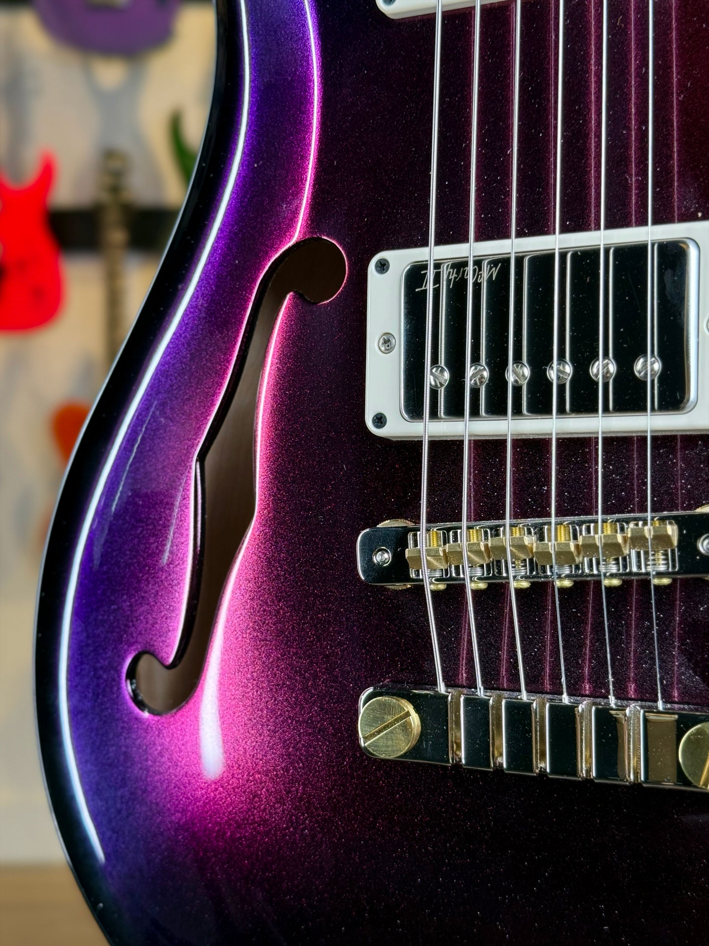 PRS McCarty 594 Hollowbody II Sprayer's Choice | Purple Metallic Colorshift Sparkle