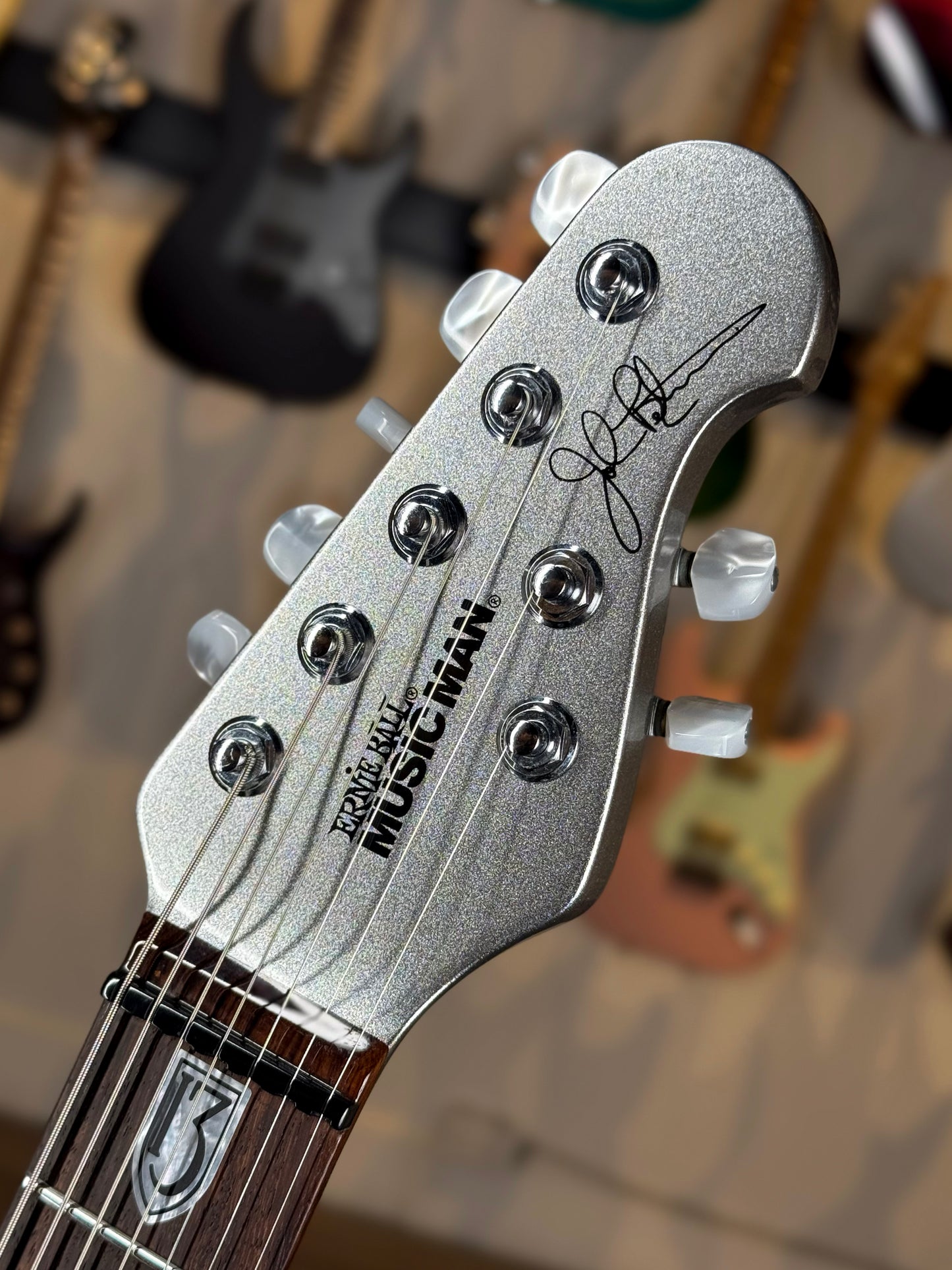 Ernie Ball Music Man JP13 7 String BFR (Ball Family Reserve) | Platinum Silver (Pre-Owned)