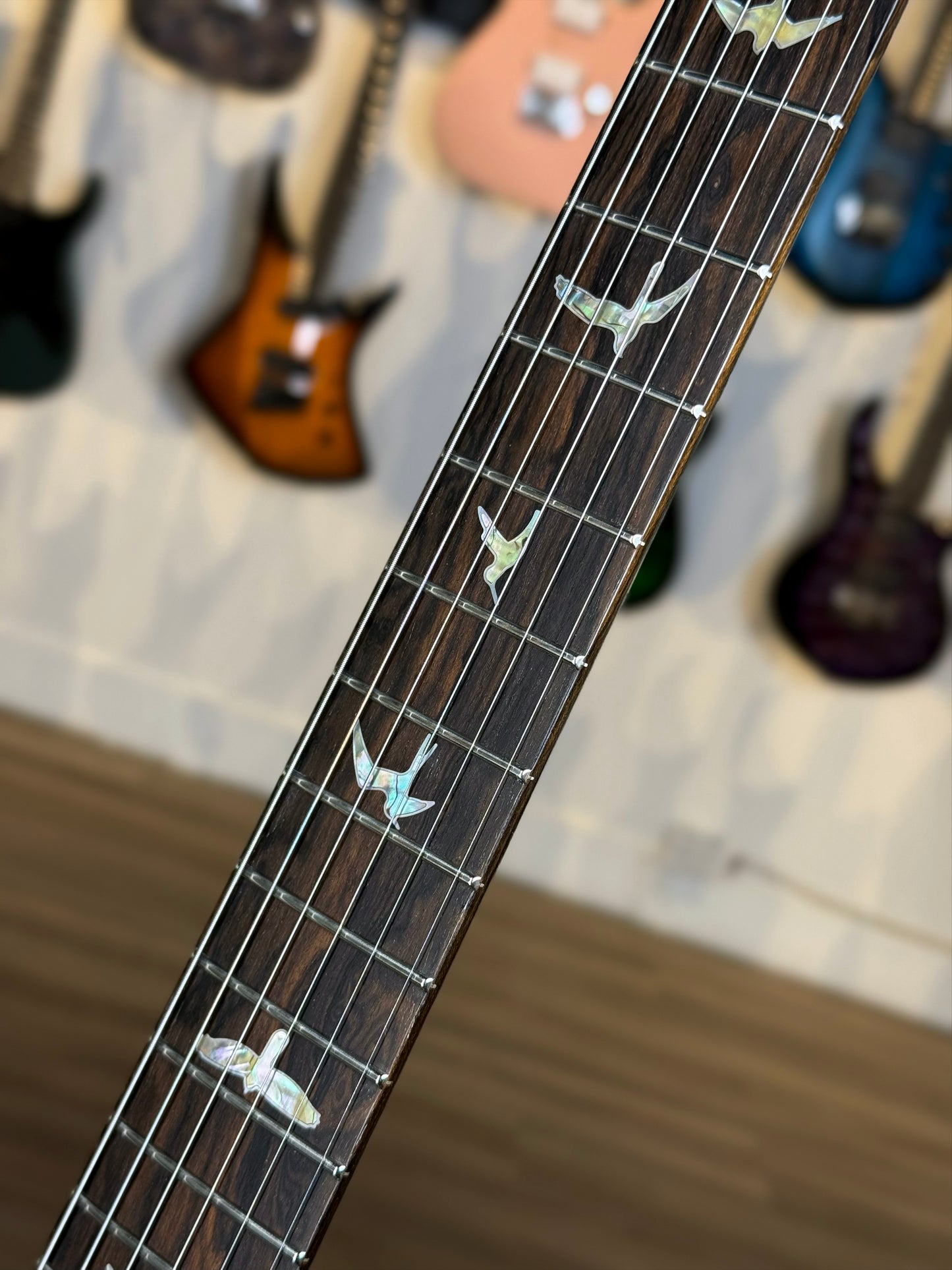 PRS Custom 24-08 "10 Top" Wood Library Limited Edition | Private Stock Indigo/Natural Back
