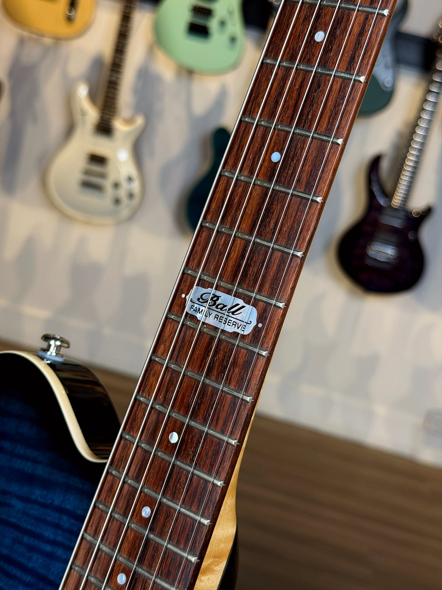 Ernie Ball Music Man Axis Super Sport BFR (Ball Family Reserve) | Translucent Blue Burst (Pre-Owned)