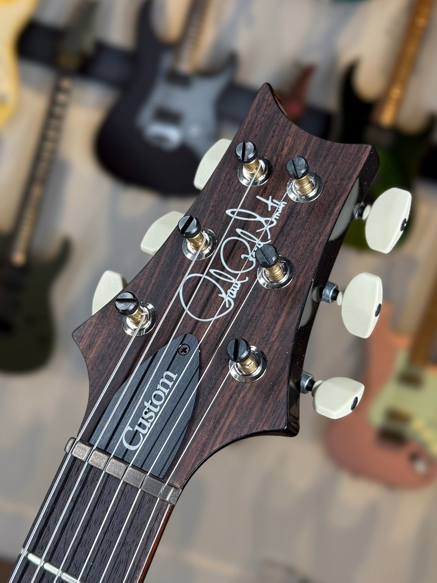 PRS Custom 24-08 Sprayer's Choice | Faded Indigo/Charcoal with Silver Microburst Back