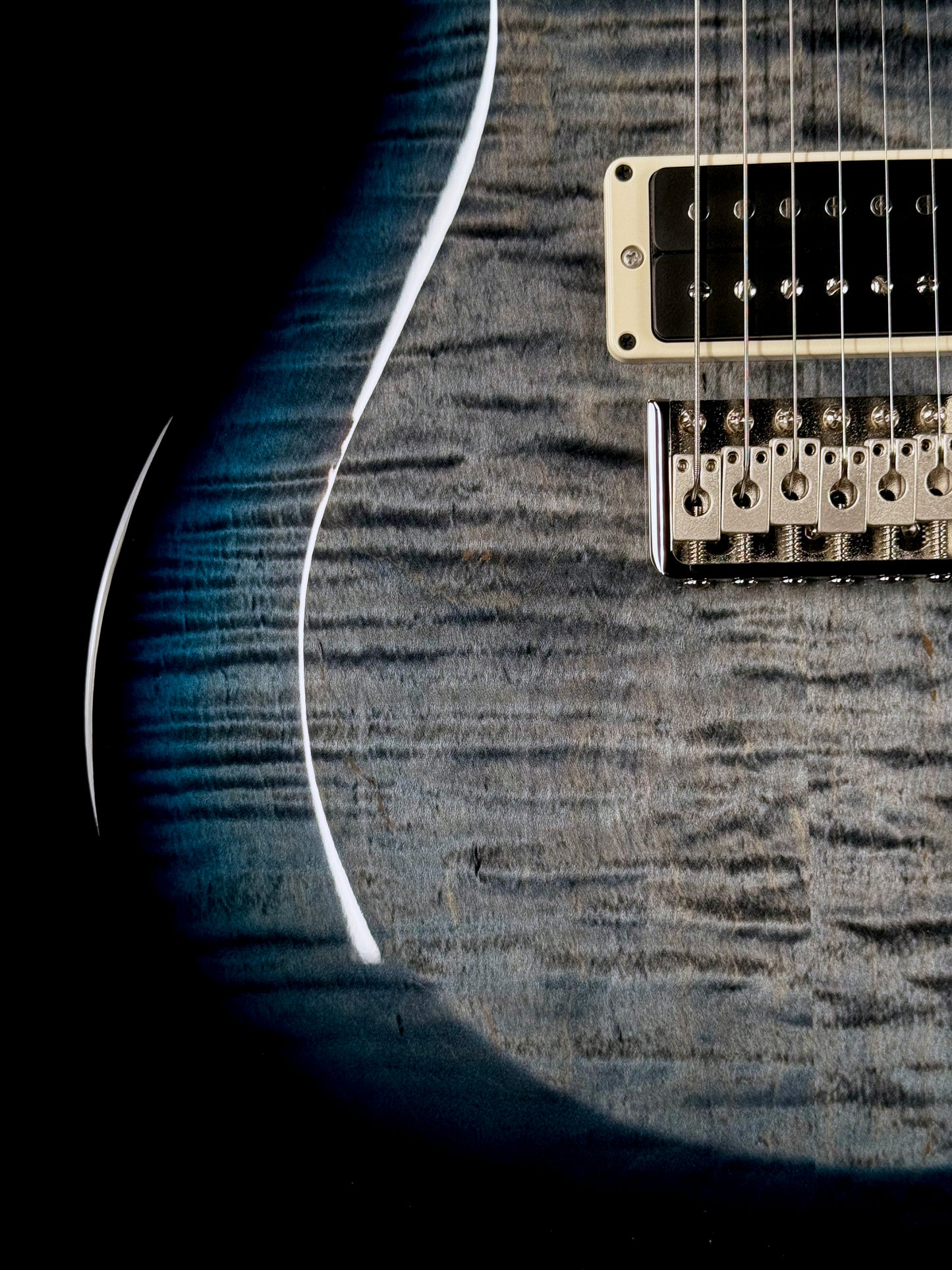 PRS S2 Custom 24 | Faded Gray Black Blue Burst