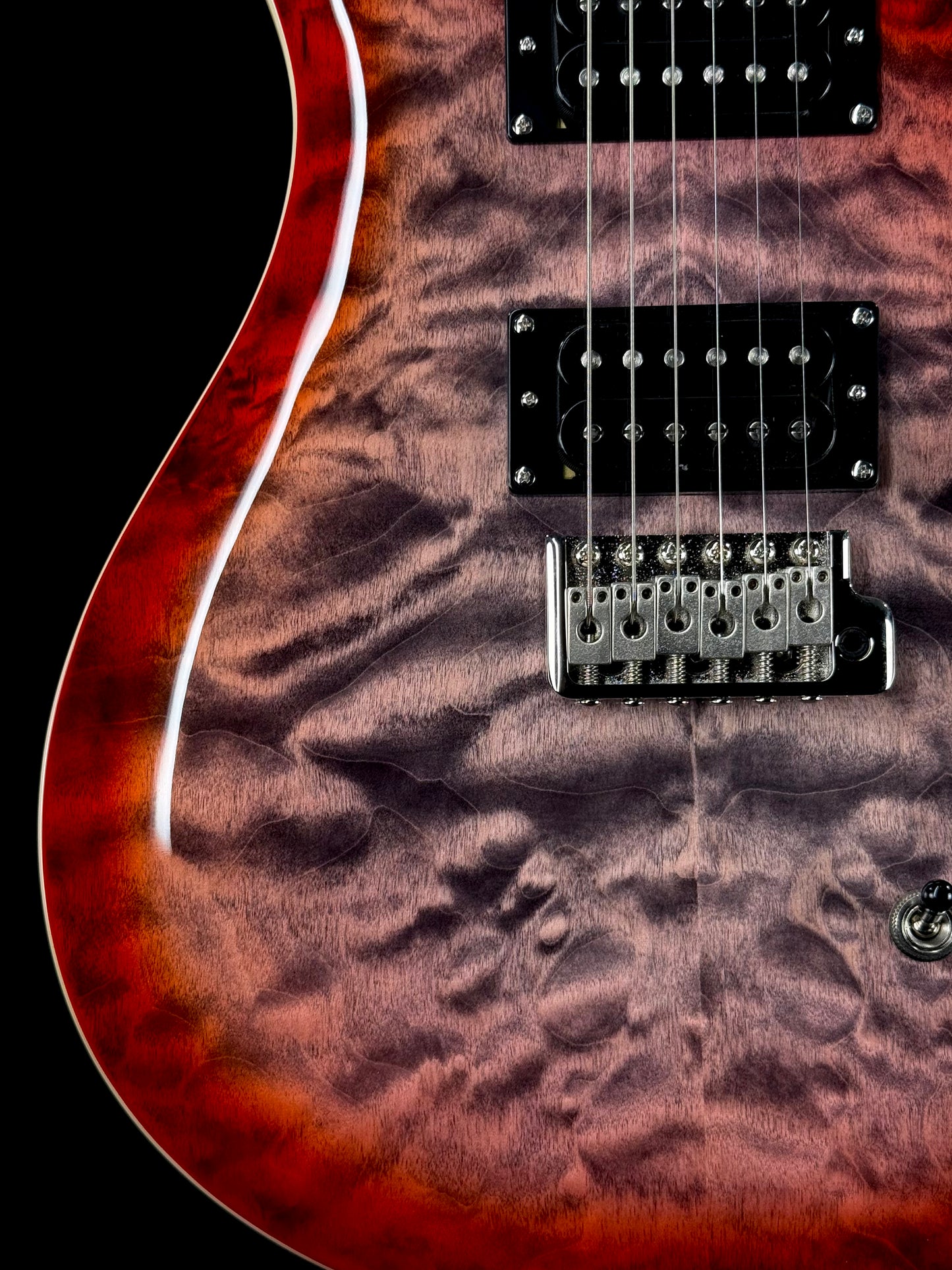 PRS SE Custom 24-08 Quilt | Charcoal Cherry Burst