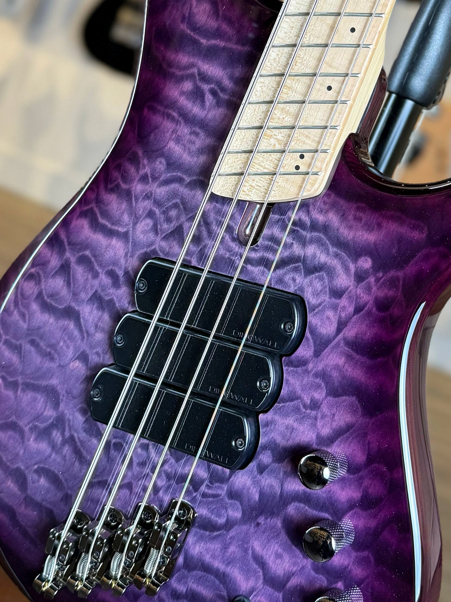 Dingwall Guitars Combustion C3 4 String | Ultravioletburst Quilt
