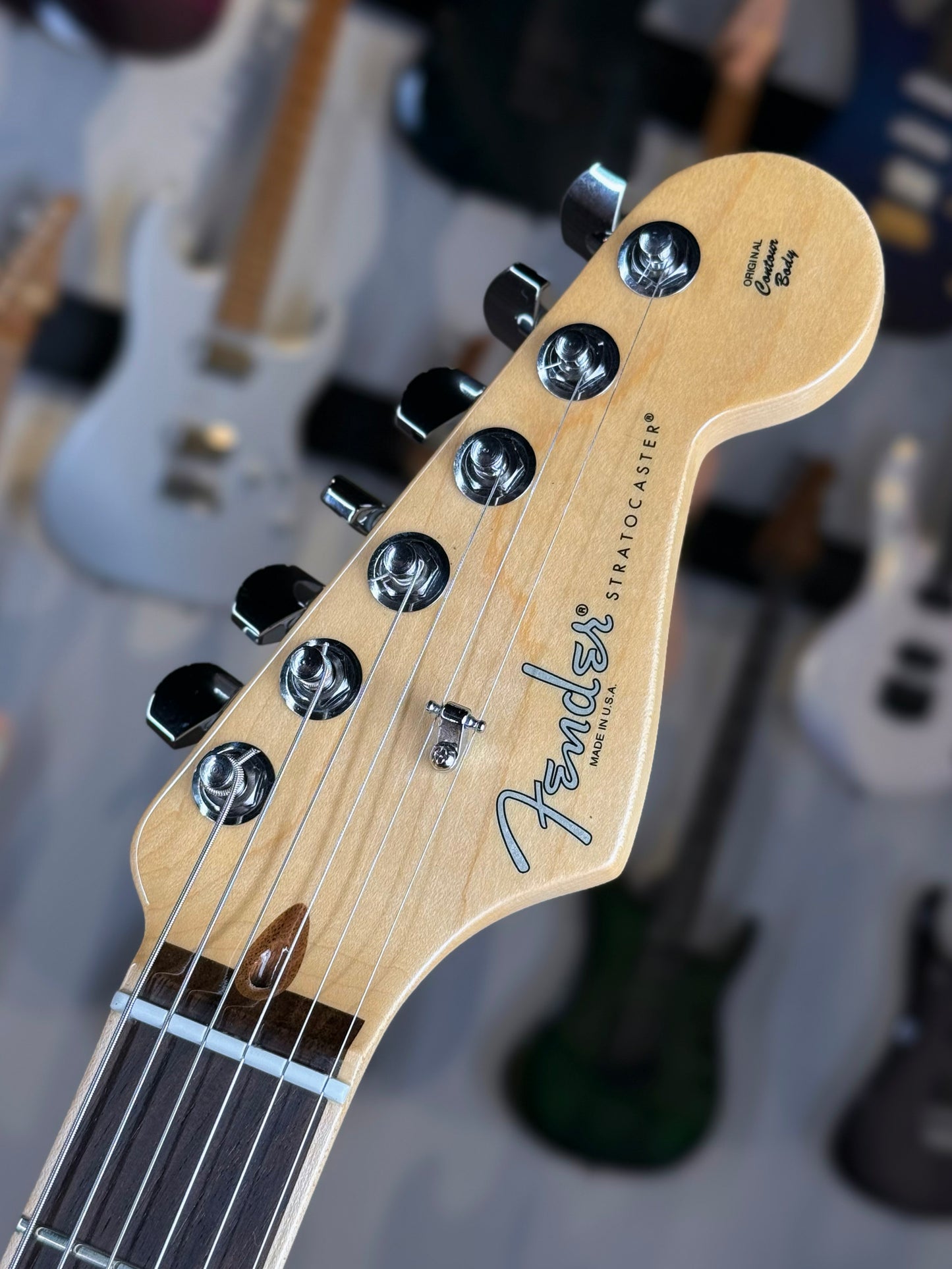 Fender Limited Edition Channel-Bound American Professional Stratocaster  | White Blonde