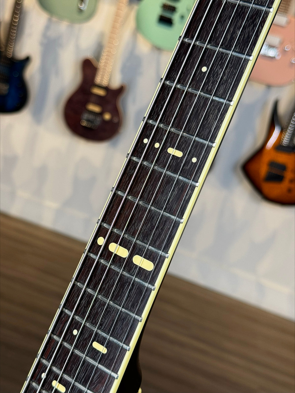 Duesenberg Alliance Series Joe Walsh Signature | Black with Flame Maple Back