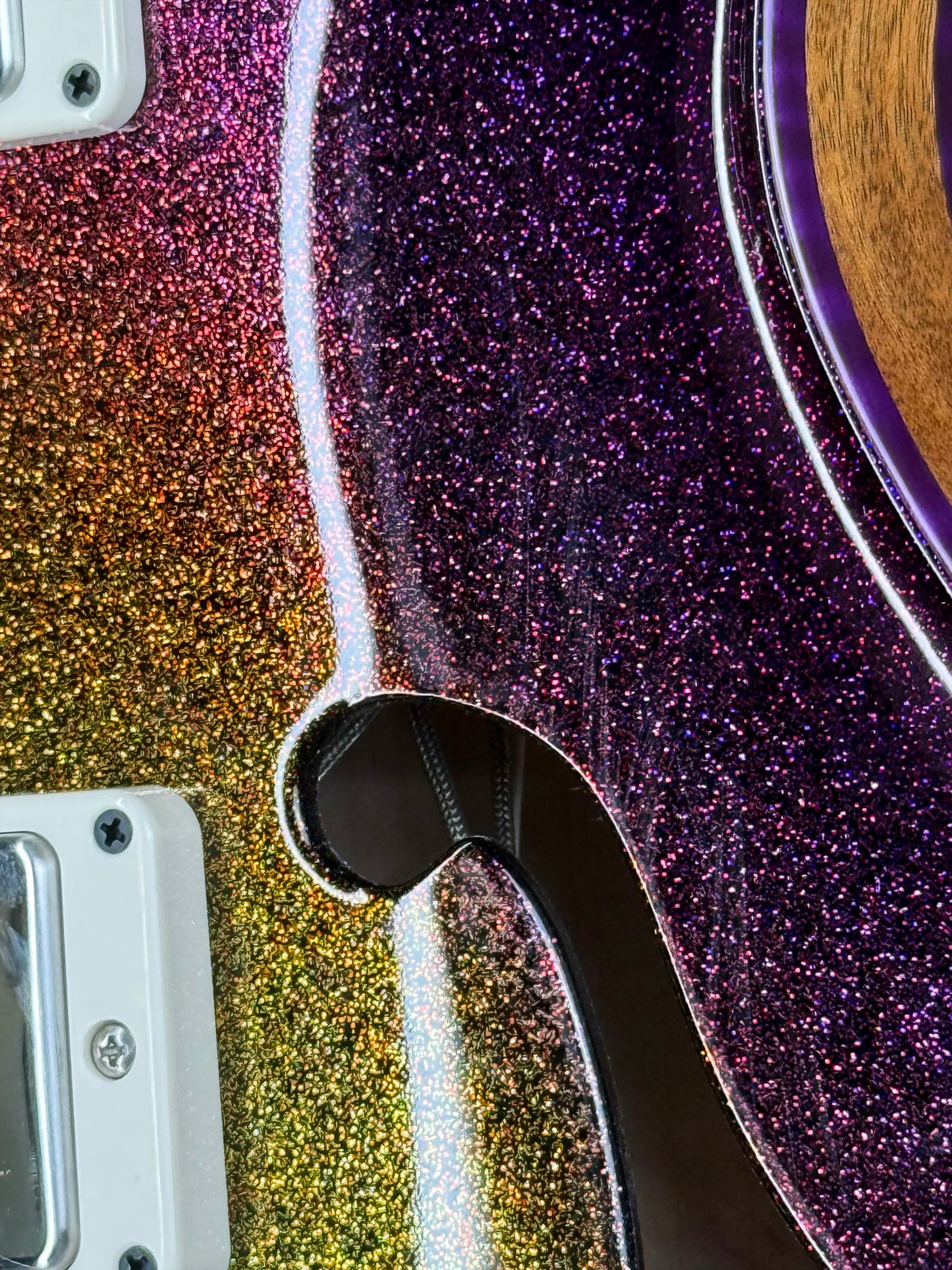 PRS McCarty 594 Hollowbody II Sprayer's Choice | Purple Gold Sunset Burst Sparkle