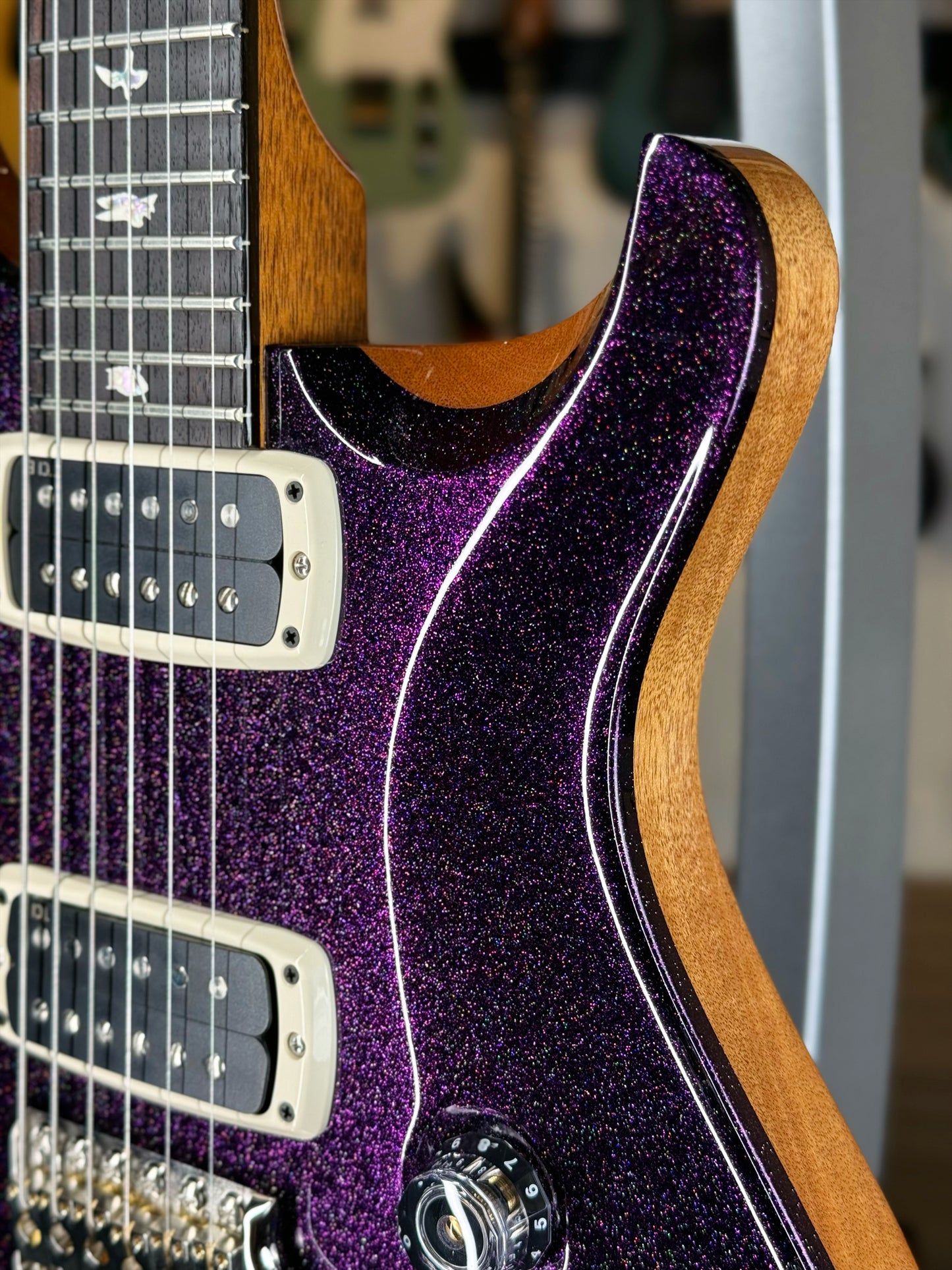PRS Custom 24-08 Sprayer's Choice | Purple Sparkle/Natural Back