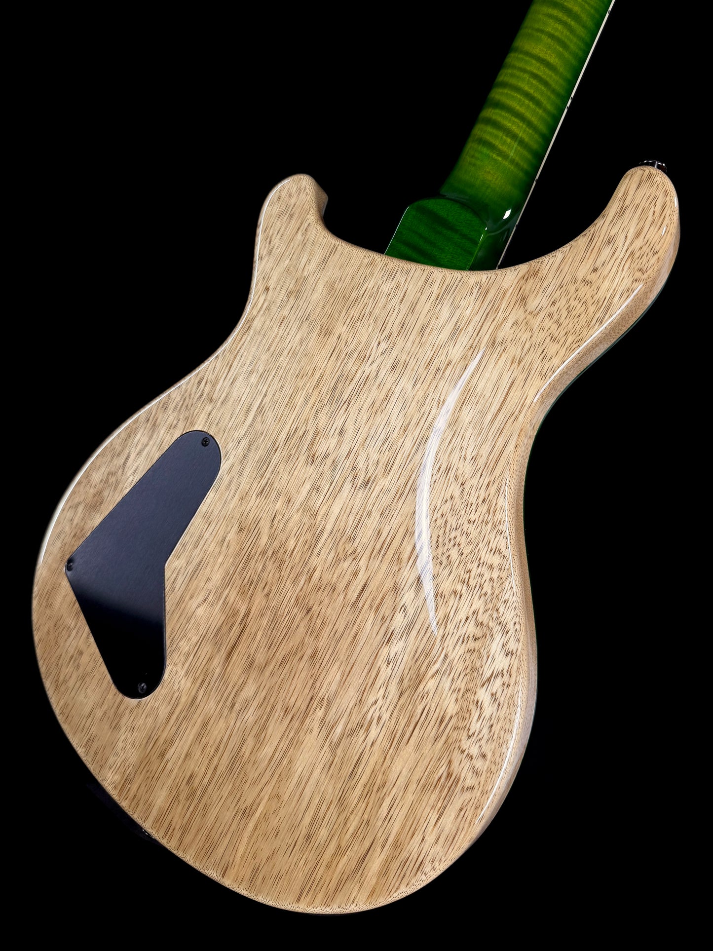 PRS McCarty "10 Top" Wood Library Quilt | Eriza Verde Smokeburst Natural Back