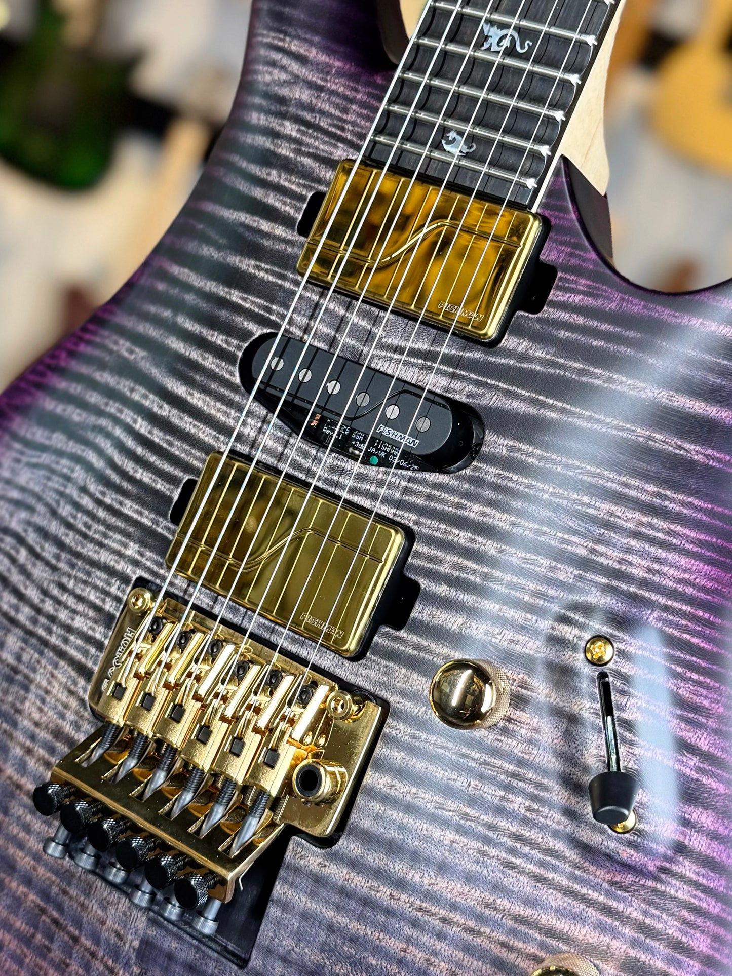 PRS USA Chleo Limited Edition Herman Li Signature | Charcoal Purple Burst (1 of 200)