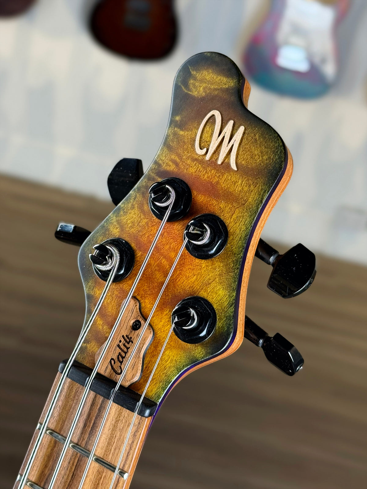 Mayones Cali 4 | Amber Olive Burst Custom Color