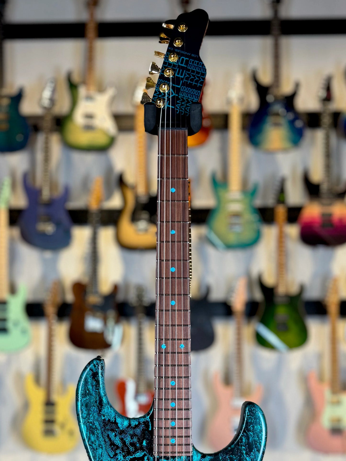 James Tyler Guitars Studio Elite HD | Turquoise Schmear with Black Tint