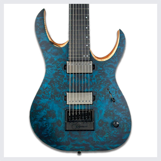 Mayones Duvell Elite 4Ever 7 NAMM 2025 Limited Edition | Trans Turquoise (Pre-Order)