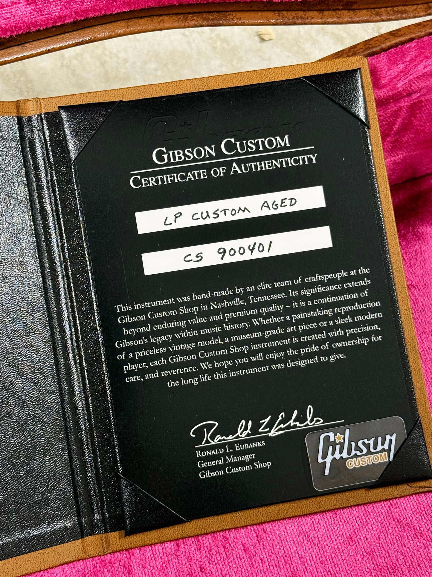 Gibson Les Paul USA Custom Shop M2M | Aged Ebony