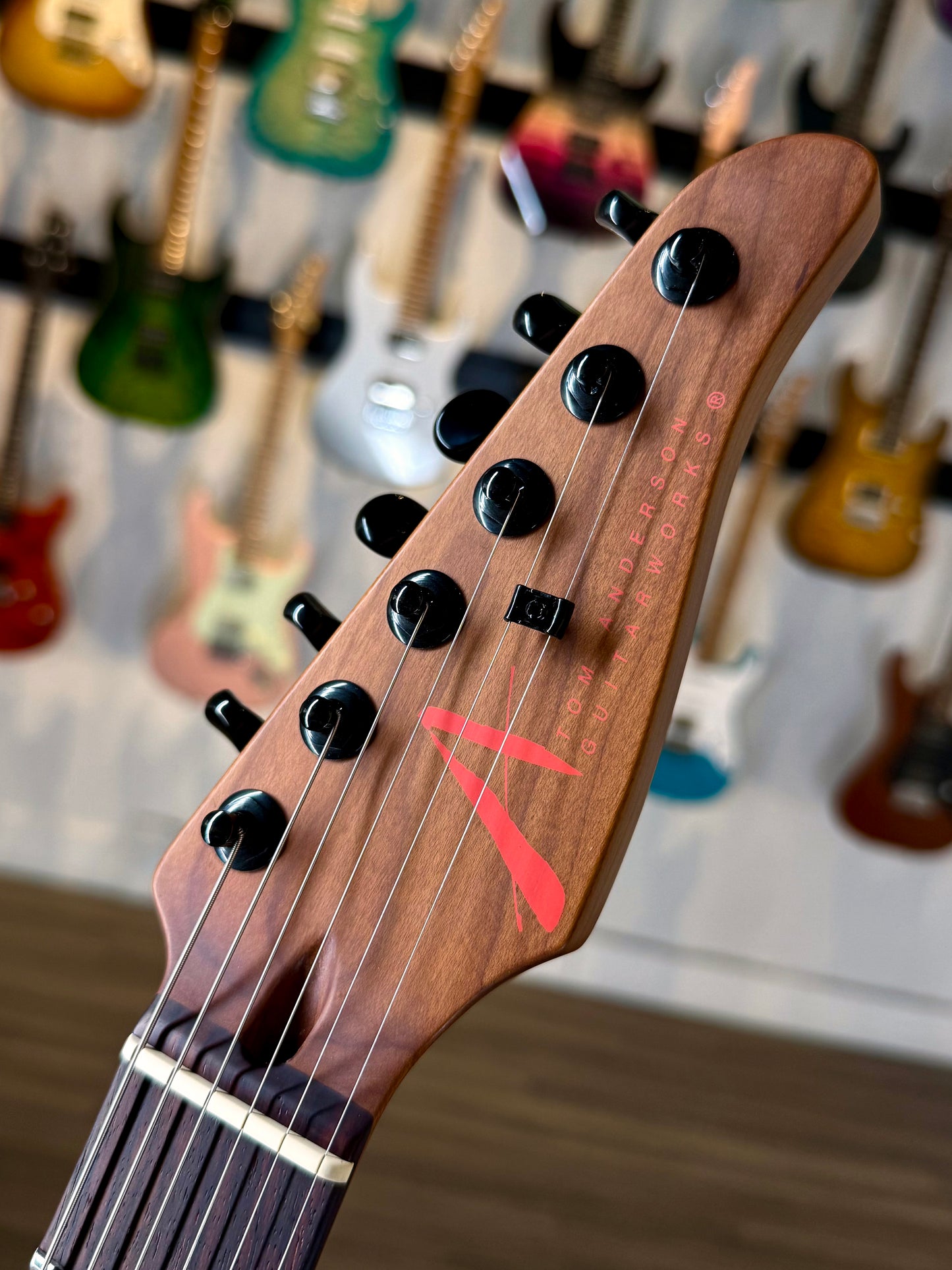 Tom Anderson Guardian Angel Player | Satin Black with Red Dog Hair