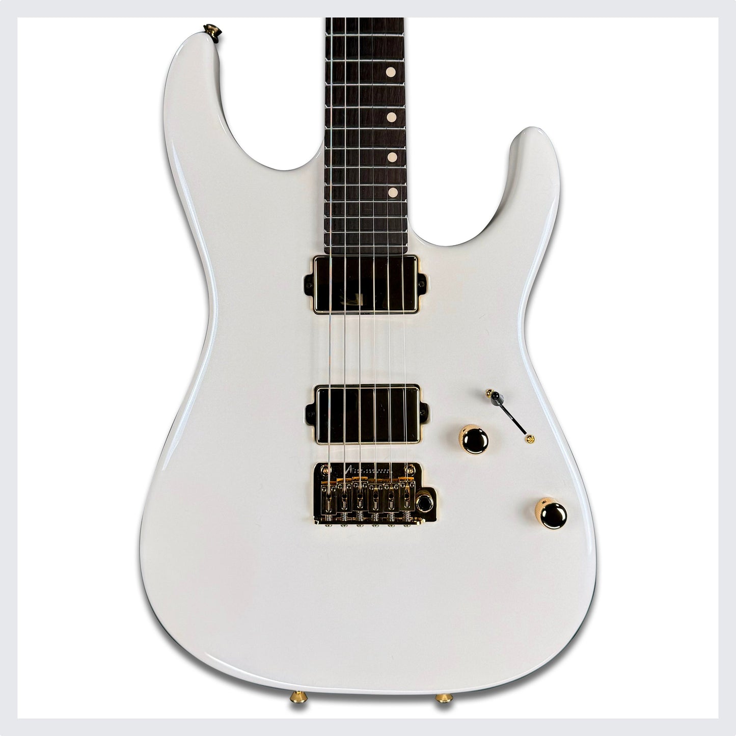 Tom Anderson Li'l Angel Player | Arctic White with Aqua Pearl