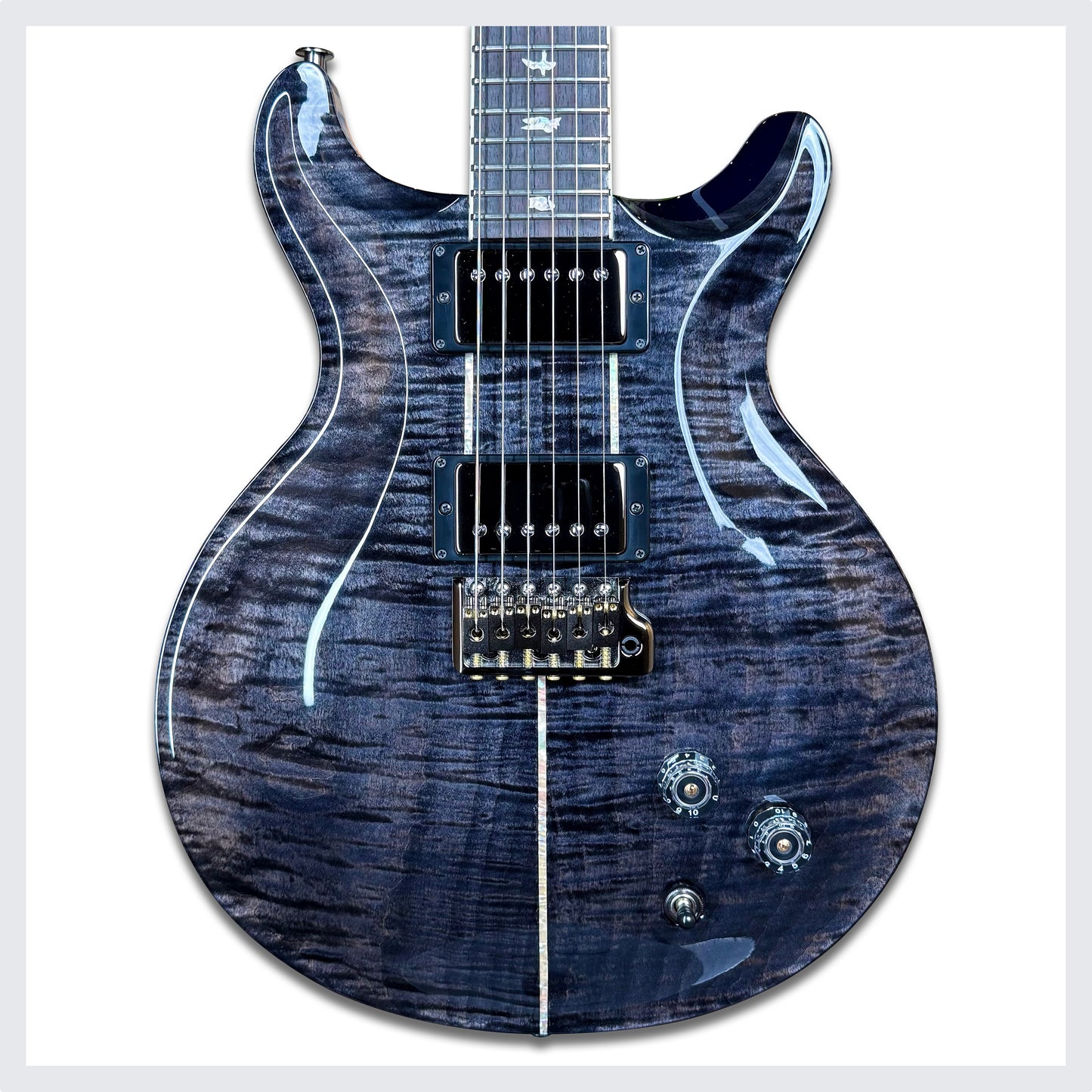 PRS Santana Retro Sprayer's Choice | Charcoal Blue Top/Deep Blue Back