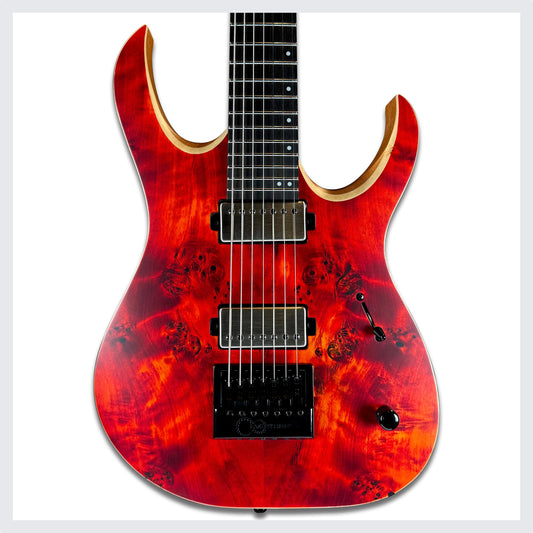 Mayones Duvell Elite 4Ever 7 B26.5 | Custom Color Red Satin