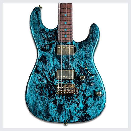 James Tyler Guitars Studio Elite HD | Turquoise Schmear with Black Tint