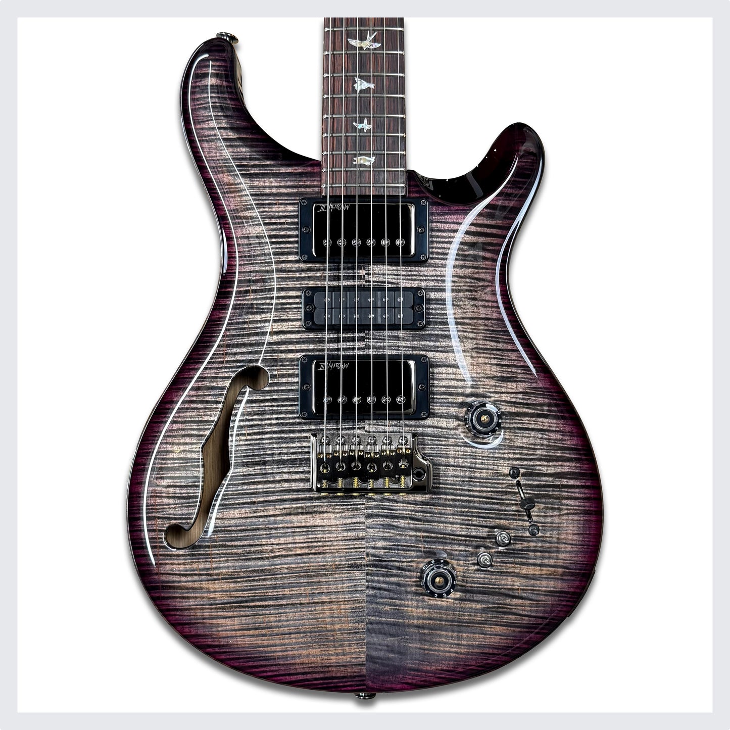 PRS 40th Anniversary Special Semi Hollow Wood Library "Artist Top" | Custom Purple Microburst