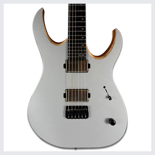 Mayones Duvell Elite 6 | Monolith Custom Silver Metallic