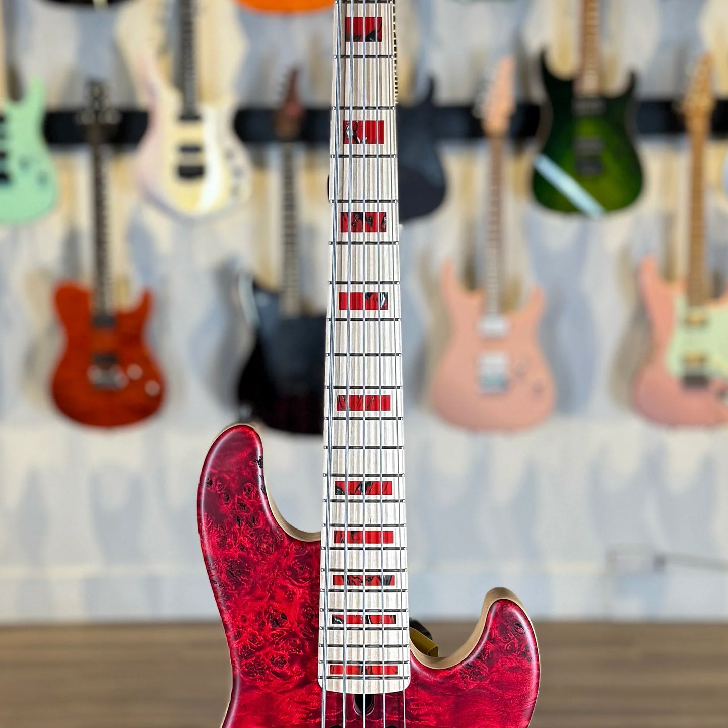 Mayones Jabba Custom 5 | Antique Red Raw